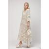 DIMANAF 2024 New Summer Women Long Knitted Dress Sleeve Basic Fashion Lace Dresses Casual Loose White