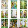Zoo Curtain Forest Cartoon Children 3d Digital Printing Lightblocking Curtain