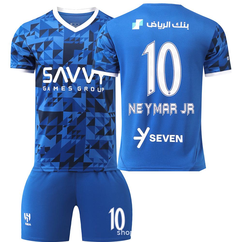 2425 Riyadh Crescent No. 10 Neymar Riyadh Victory No. 7 Ronaldo Children's Adult Cross-border Football Suit