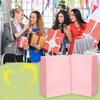 24pcs Kraft Paper Gift Bags Pink & Rose Red DIY Festival Party Tote Present Bags Supermarkets Gift Shops Packaging Supplies YMY