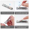 KeyUnity KN00 EDC Foldable Nail Clipper with File, German 4116 Stainless Steel Curved Fingernail Trimmer Cutter for Travel & Everyday Carry
