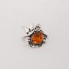 Natural Citrine Gemstone 925 Sterling Silver Pretty Pendant 0.5" Silver Jewelry For Mother's Day Gift CP-43-5