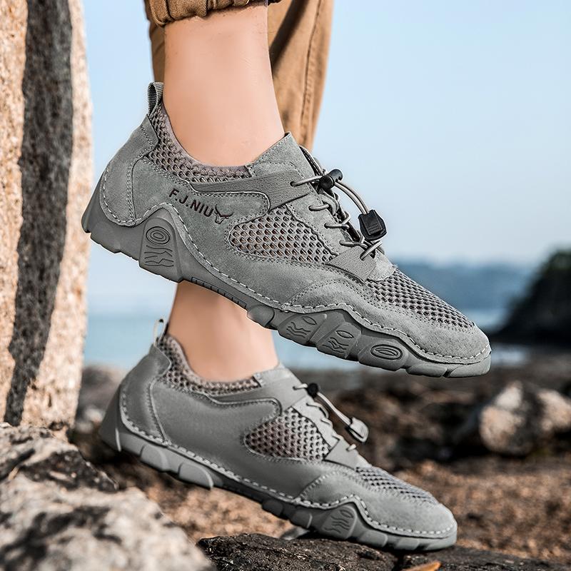 Zapatos Casuales Transpirables de Verano para Hombre Mocasines Cómodos para Conducir Zapatos Planos para Hombre