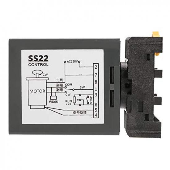 SS-22 Motor Speed Controller, AC 220V SS-22 50/60Hz Motor Speed Regulator Controller 90/1700RPM Motor Speed Controller Speed Control Switch