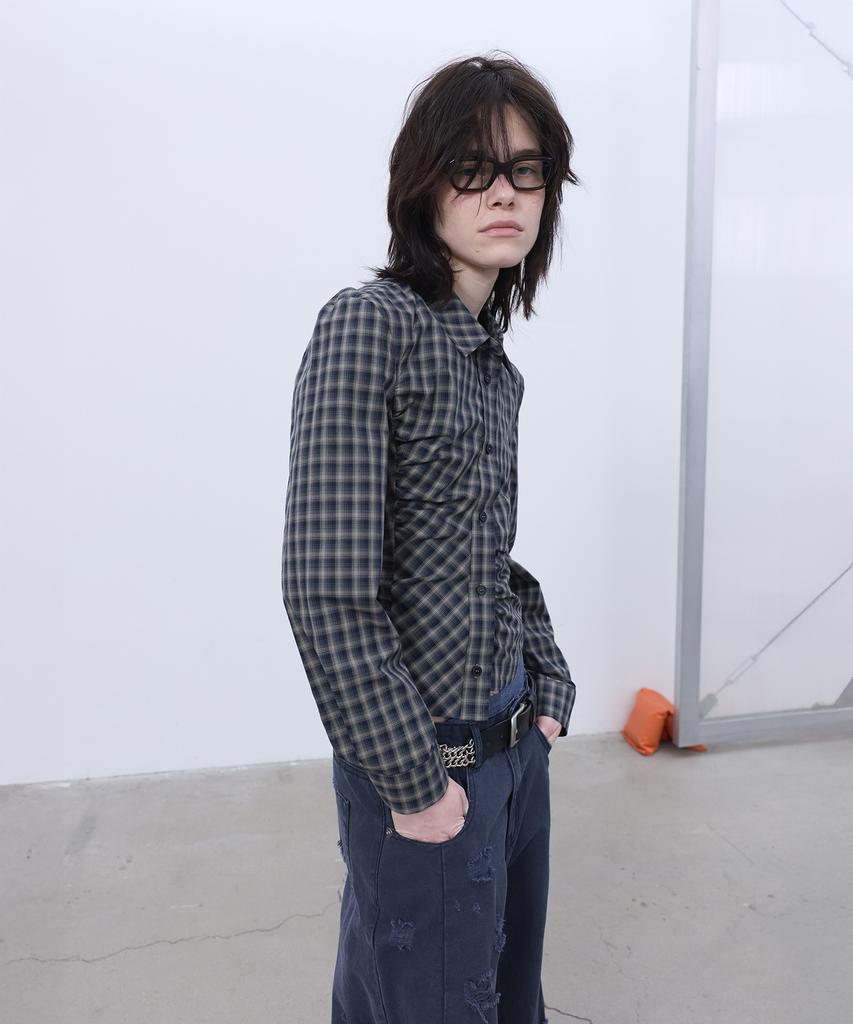 LCDC™ Asymmetric Button Shirt (Navy)