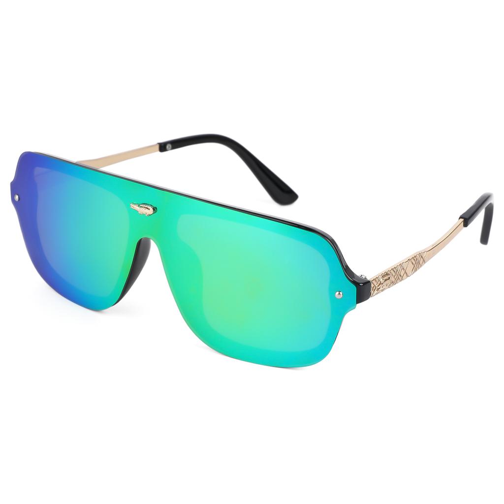 Polarization Men's Sunglasses Big Frame Sunglasses for Men Women Alloy Frame Stylish Glasses for Traveling Fishing Driving UV400 Protection