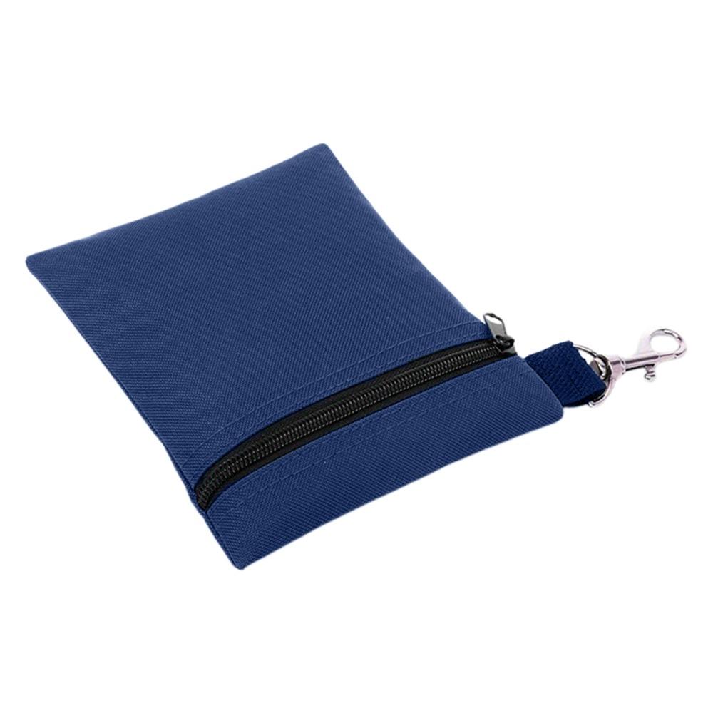 Nylon Golf Ball Bag Zipper Valuables Holder Waterproof Pocket Storage Bag Hiking