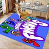 1 Stück Regenbogen-Kreaturen Teppich für Spielzimmer Schlafzimmer Wohnzimmer Sofa Heimdekoration, Kinder Spielbereich Teppich Rutschfeste Fußmatte Y72944
