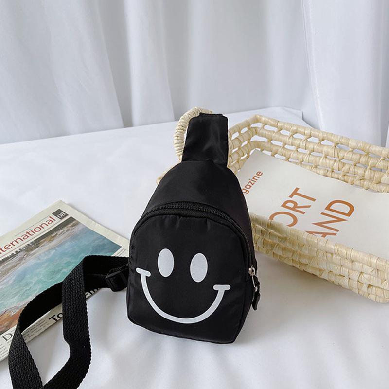 2024 Smiley Face Crossbody Backpack – Large Capacity for Kids, Baby Girls, and Toddlers