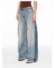 R.13 Autumn Retro Loose Wide-Leg Patchwork Denim Jeans