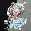 ONITSUKA TIGER Graphic Comfortable Casual Asymmetrical Short Sleeve T-Shirt Unisex Tops Black 2183B408-001