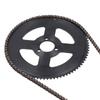 25H Chain Sprocket Set Steel 10mm 15T Front Sprocket 29mm 80T Rear Sprocket 146 Link Drive Chain for 47CC 49CC Mini Motorcycle ATV Dirt Bike