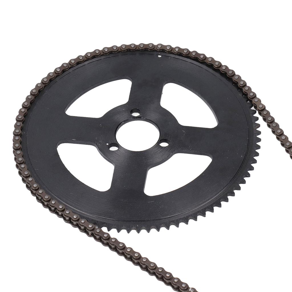 25H Chain Sprocket Set Steel 10mm 15T Front Sprocket 29mm 80T Rear Sprocket 146 Link Drive Chain for 47CC 49CC Mini Motorcycle ATV Dirt Bike
