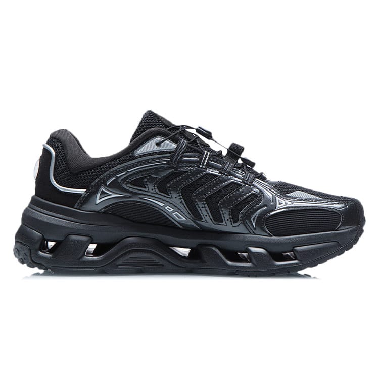 Li Ning Mountain Color Fabric Cushioning Slip Resistant Abrasion Resistant Breathable Low Top Running Shoes Men's AGLR079-2