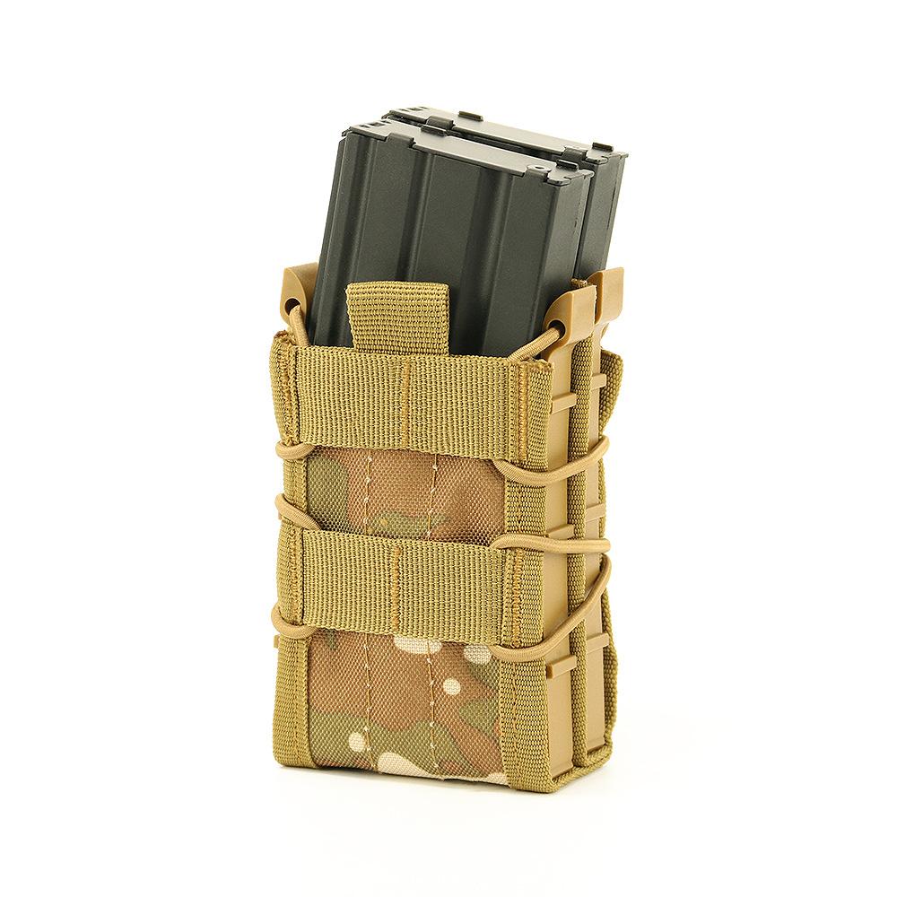Tiger double full size cs camouflage quick pull function bag 5.56/7 .62molle double layer accessory magazine box