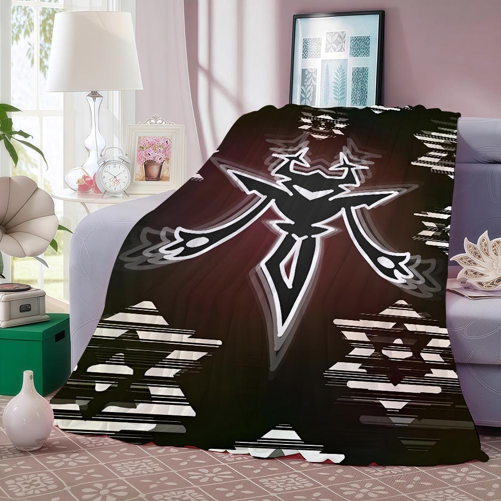 Moderne beliebte Cartoon-Spiel D-Deltarune Decke Warm und weich Geeignet für Schlafzimmer Wohnzimmer Schlafsofa Büro Reisen Camping