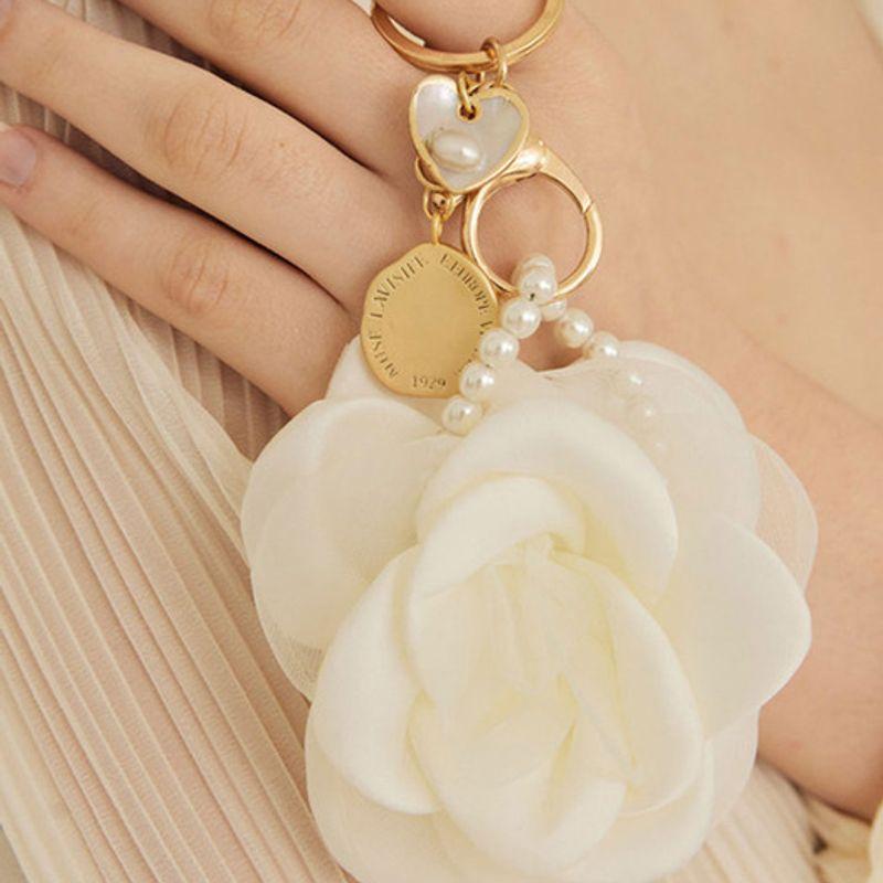 

of Lavishe Coin Pearl Rose Key Ring Holder Yoo Gwang-m