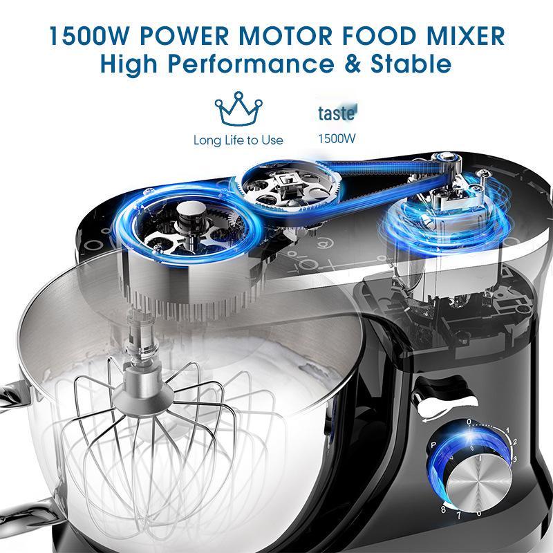 1500W Household Chef Stand Mixer, 5L Capacity Dough Kneading Machine In Stock