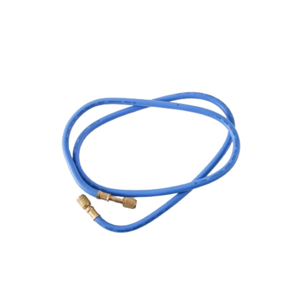 

Міцний шланг для заряджання кондиціонера високого тиску. Автоматичний зарядний пристрій. Кондиціонер синій