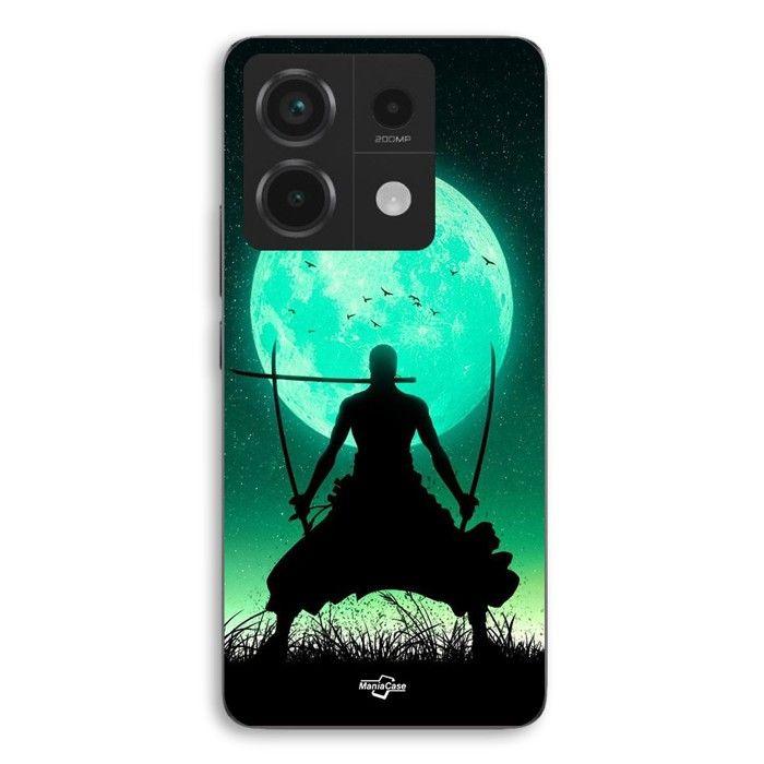 Coque de téléphone - MANIACASE - Xiaomi Redmi Note 13 Pro 5G - Silicone TPU - Noir - Roronoa Zoro