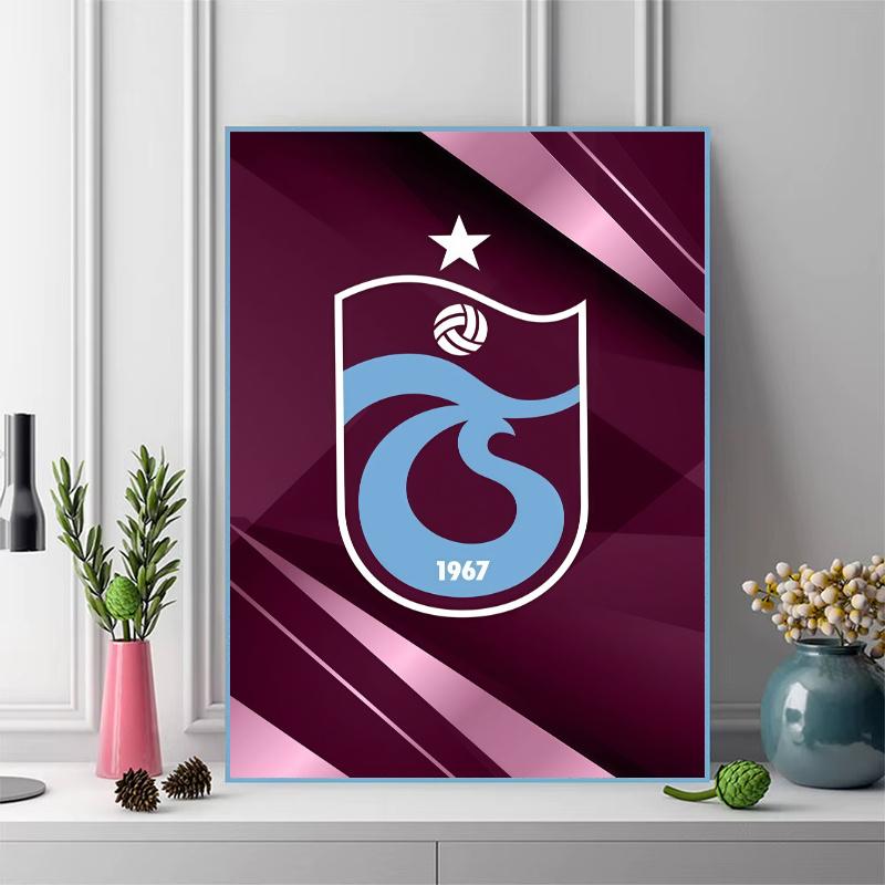 Trabzonspor Football Club Logo 100% Round Full Drill 5D DIY Diamond Painting Embroidery Cross Stitch Rhinestone Decor