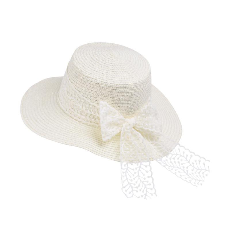 French Country Style Sun Hat With Wide Brim For Summer Beach Vacation Sun Protection