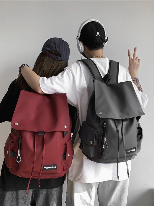 Minimalist Oxford Cloth Backpack For Travel With Feature For Unisex Casual Use
