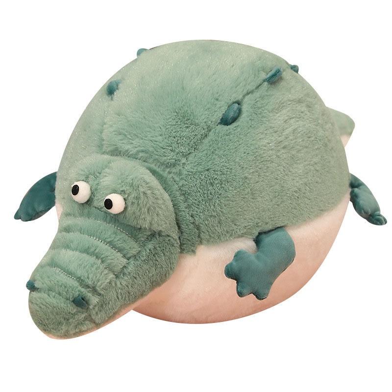 Round And Plump River Puffer Crocodile Plush Toy Sleep Pillow Stuffed Animal Doll