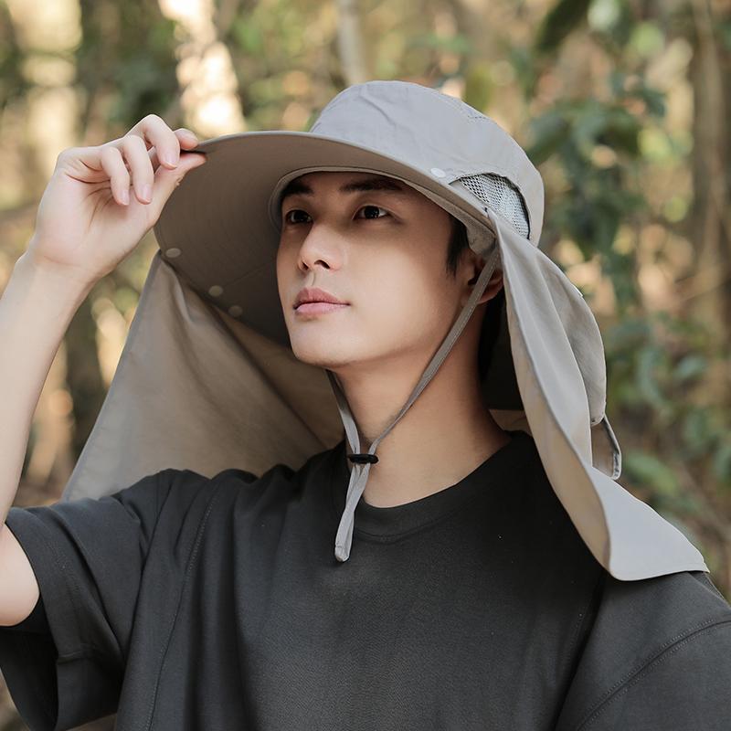 Breathable Outdoor Cycling Neck Cover Men Women Anti Sun Hiking Bucket Hat