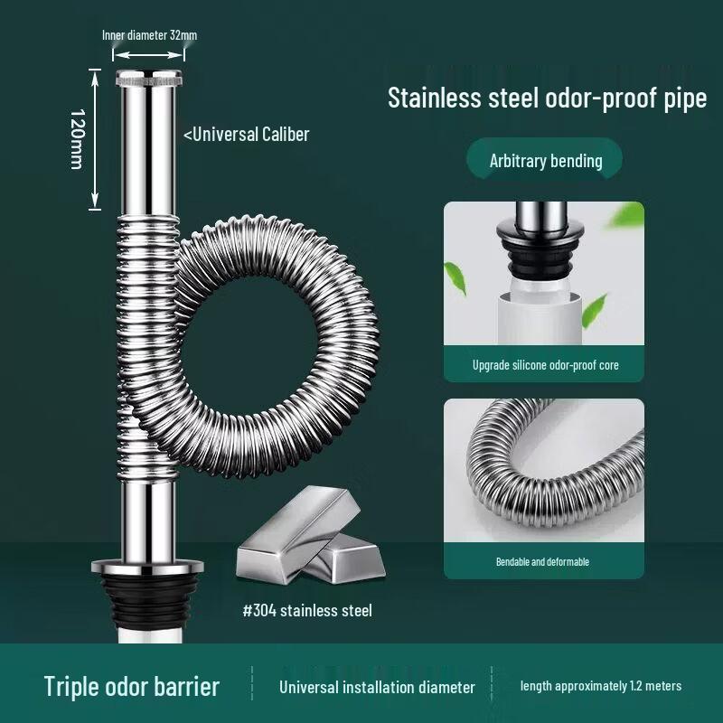 PE Anti-odor Washbasin Drain Pipe