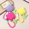Cute Tulip Flower Tulip Coin Purse Soft Cloth with Wristband Lipstick Storage Change Pouch