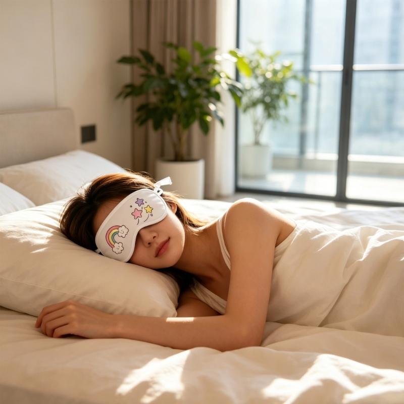 16Pieces Blank Eye Mask Set with 12 Color Watercolor Pen Paintable Fabric Sleep Mask For Adult Children Art Drawing