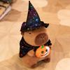 20cm Cartoon Cute Halloween Bear Plush Doll Cloak Pumpkin Ghost Capybara Animal Stuffed Toy Home Decoration Gift For Children