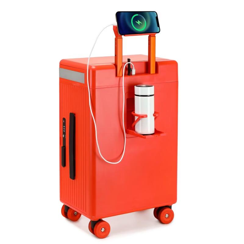 Mijia Elegant Front-Opening Carry-on Suitcase with Mirror