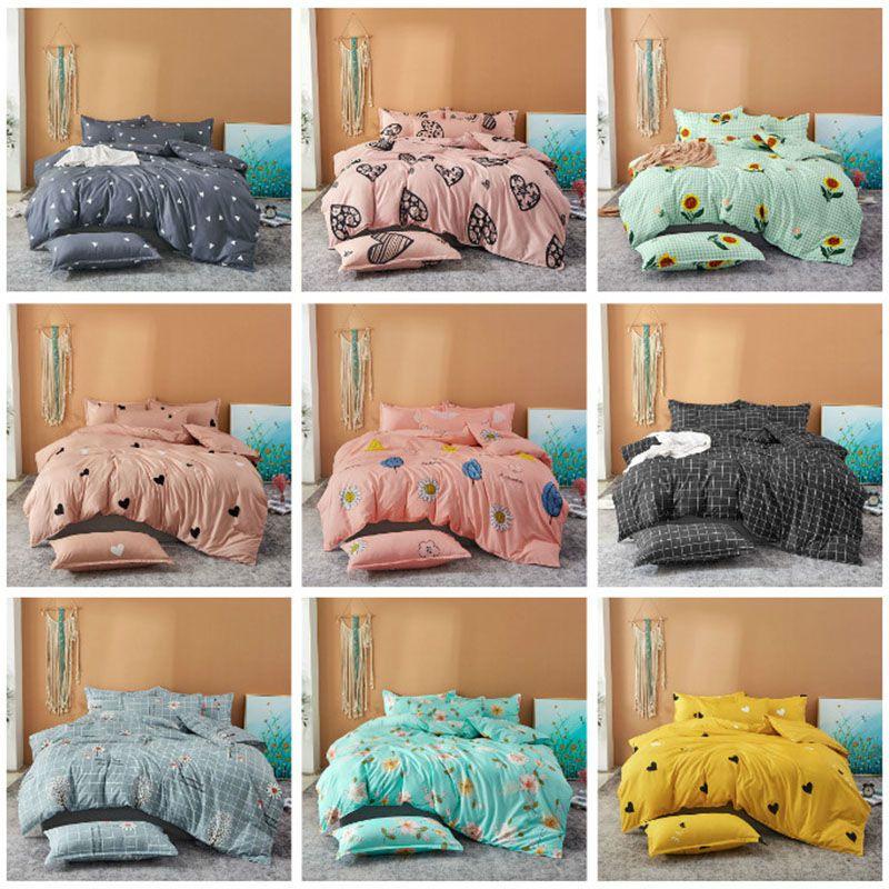 Elegant Floral Bedding Set With Beautiful Print Duvet Cover And Pillowcases For Single And Queen Beds
