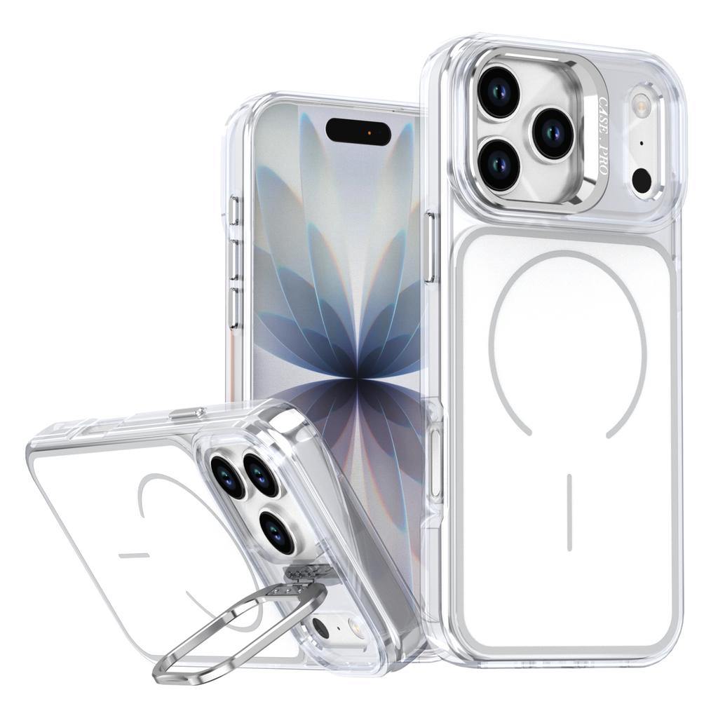 Luxury for Magsafe Magnetic Clear Colorful Border Case For iPhone 17 Pro Max Air 16 15 14 Plus 13 12 11 Wireless Charge Cover