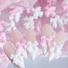 50pcs/lot Black White Bowknot Nail Art Charm Decorations 3D Nail Ornament Jewelry Classic Manicure DIY Resin Accessories