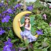 Resin Elf Sculptures Realistic Swing Figurines for Home and Outdoor Garden Patios Decors