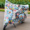 180/220cm Cartoon Transparent Motorcycle Waterproof Cover + Leg Protection Universal Bike Dust Cover Outdoor Scooter Rain