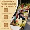 Marvel Thor Comic Print Beach Towel Quick Dry Sand Free Microfiber for Kids Adults Swim Travel