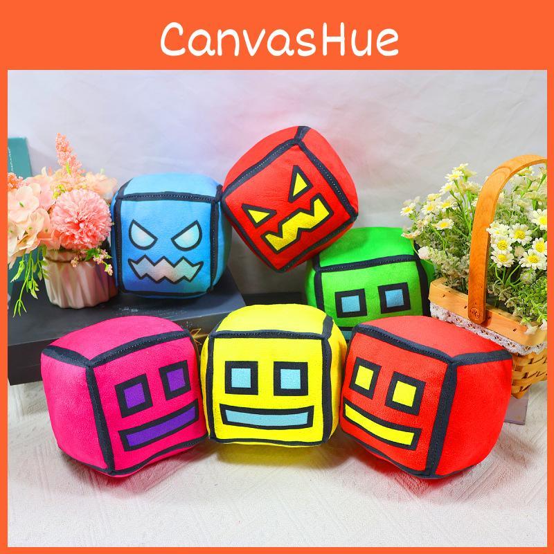 Adorable Geometry Dash Plush Toy With Unique Characters And Soft Pp Cotton Filling For Kids