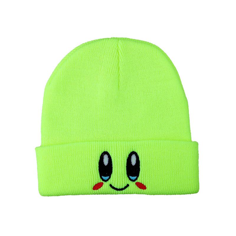 Anime Cartoon Cute Face Eyes Kawaii Kirby Hat Cosplay Keep Warm Pletená čepice