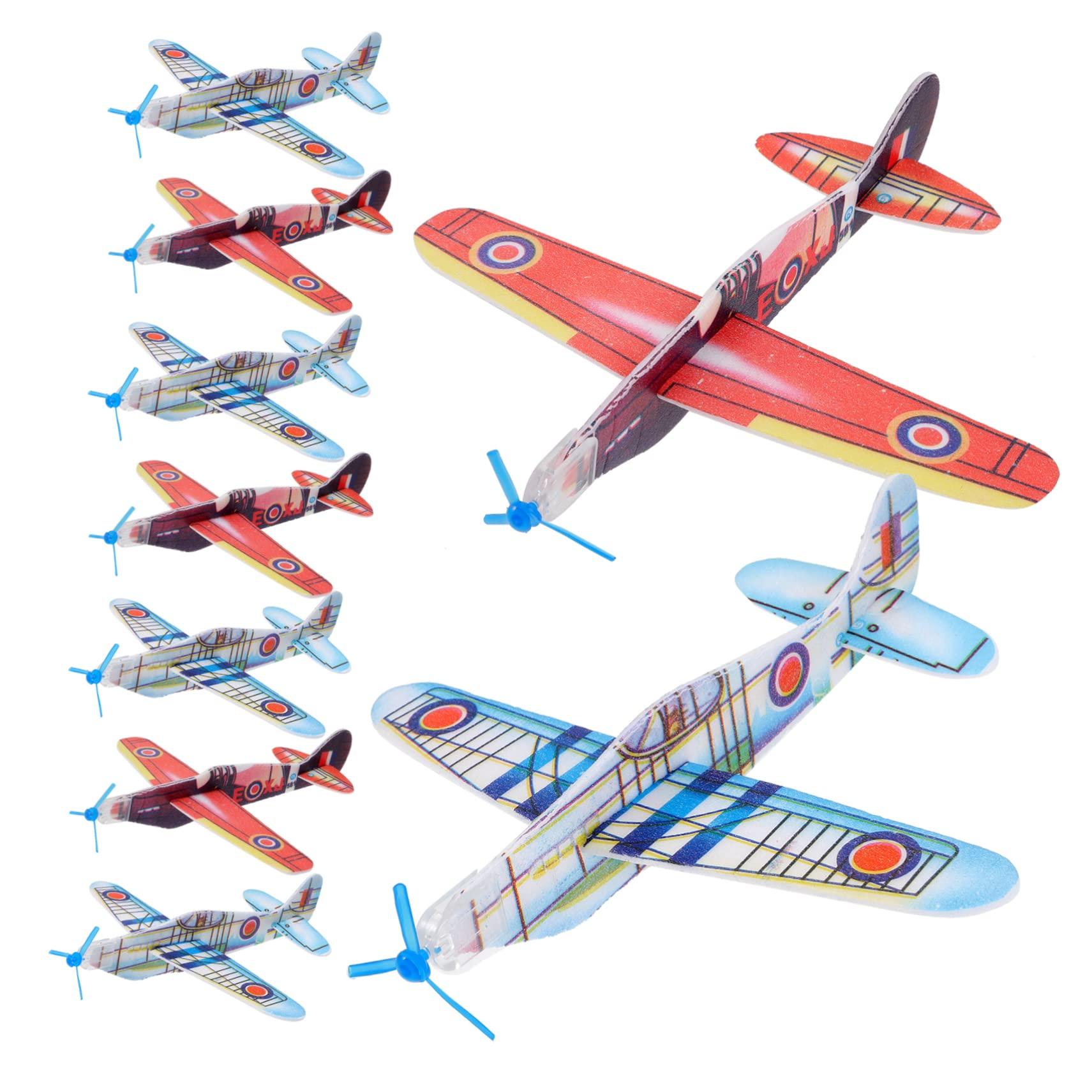 

Hohopeti Bubble Airplane Glider Plane Creative Airplane Perfect for Interactive Outdoor Play 36-Piece Kids Kit, Hand-Launched Toy, Model,