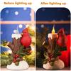 8.5 Inch Resin Red Cardinal Bird On Snowy Branch Candles Decorations Figurine Christmas Indoor Home Decor Gift
