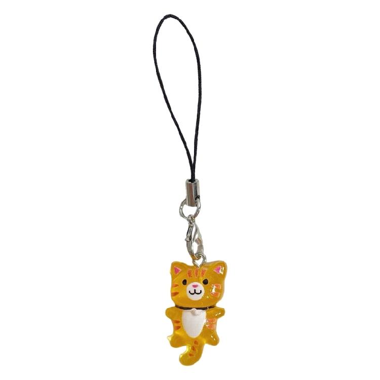 Creative Cat Keychain Soft Resin Key Holder Multifunctional Phone Charm Suitable for Everyday Use and Special Occasions