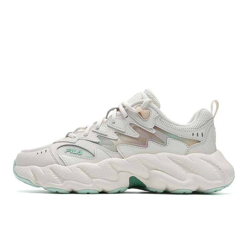 New FILA Fern 2 Fern Sneakers 2.0 Abrasion Resistant Breathable Low Top Casual Shoes Women's White Green F12W531101FGC