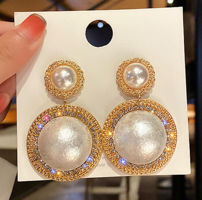 2022 Fashion Jewelry Personalized Exaggerated Hoop Earring Oversized Custom Statement Design Oval Memory Geometric Drop Earring