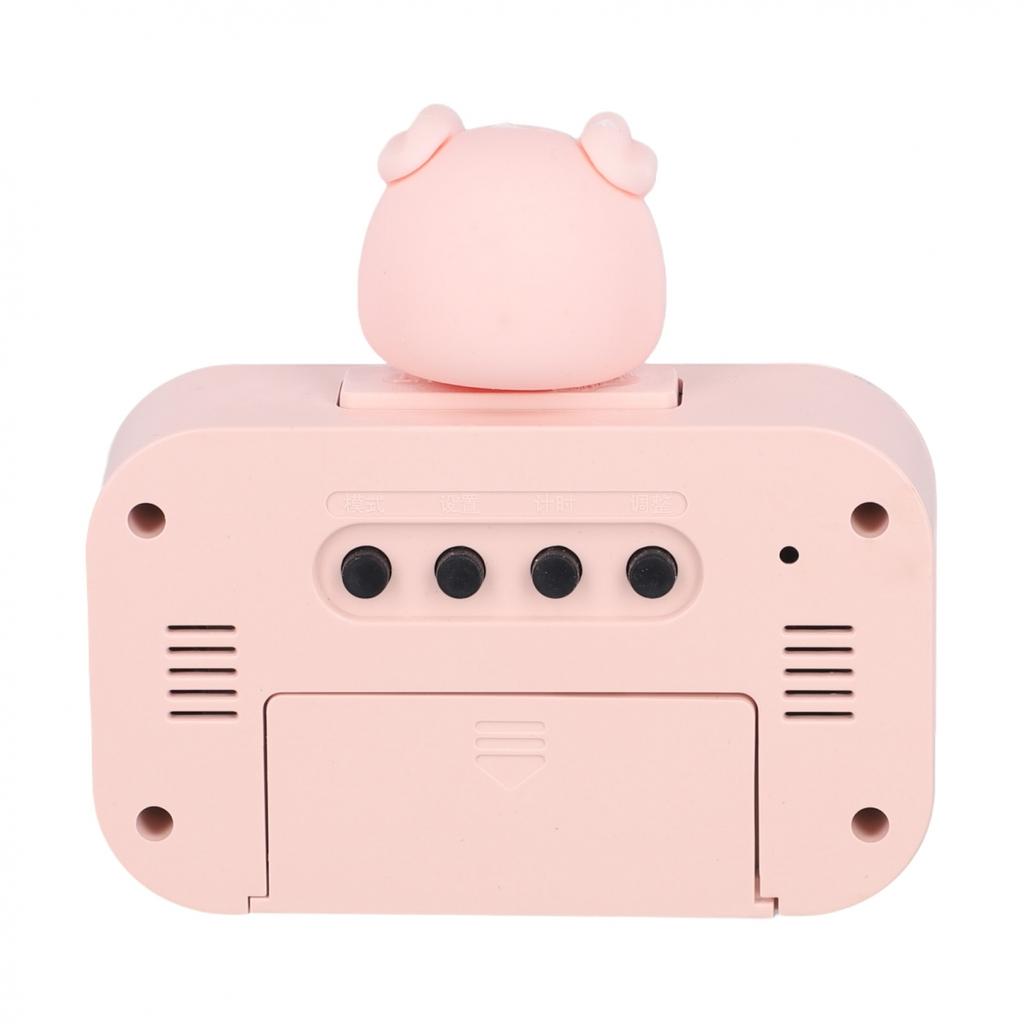 Cartoon Music Watch Desktop Alarm Clock Cordless Battery Powered