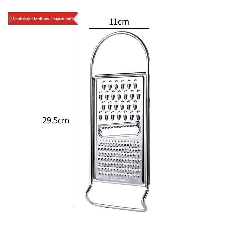 Stainless Steel Grater & Julienne Slicer for Potatoes, Fruits, and Baby Food Prep