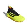 Adidas Predator 18.1 AG Artificial Turf Shock Absorbing Non-Slip Durable Soccer Shoes Men Soccer Shoes Yellow Black DB3482